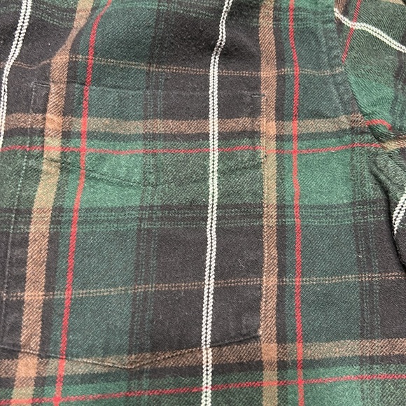Red Head Brand green flannel plaid button up shirt. Men’s Size XLT - Picture 4 of 7